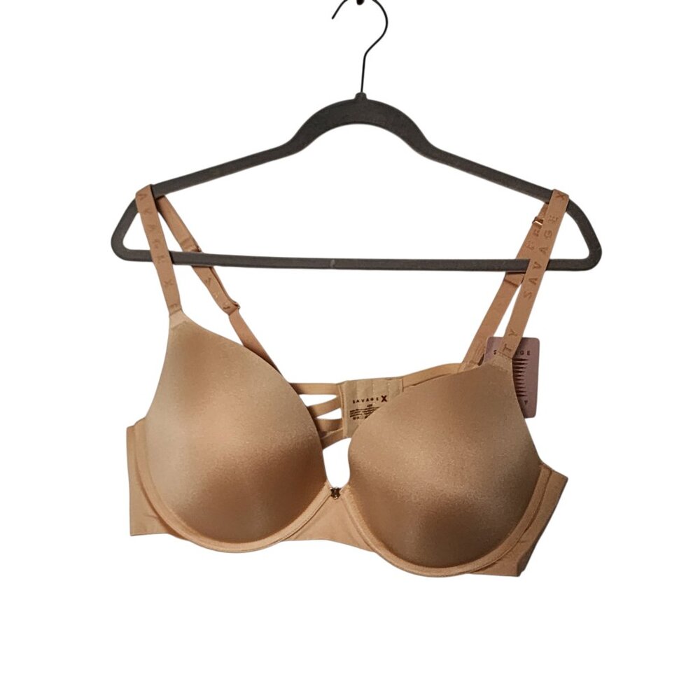 196. Savage X Fenty Women's Nude Color Bra w/ Padding and Wire